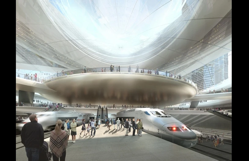 Train platform by SOM Design (Image: SOM Design)