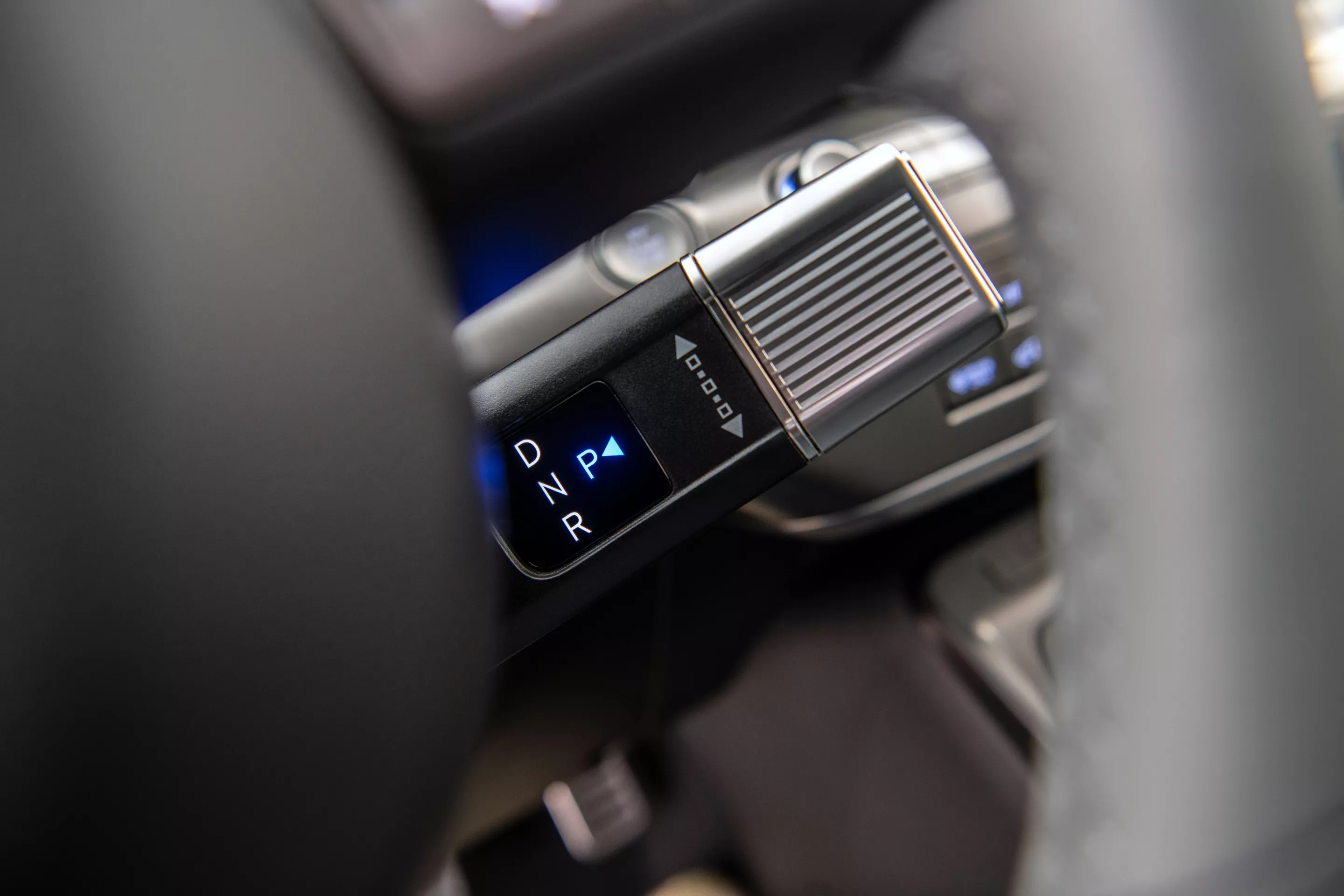 The odd placement of the new shifter knob on the 2024 Hyundai Kona takes some getting used to