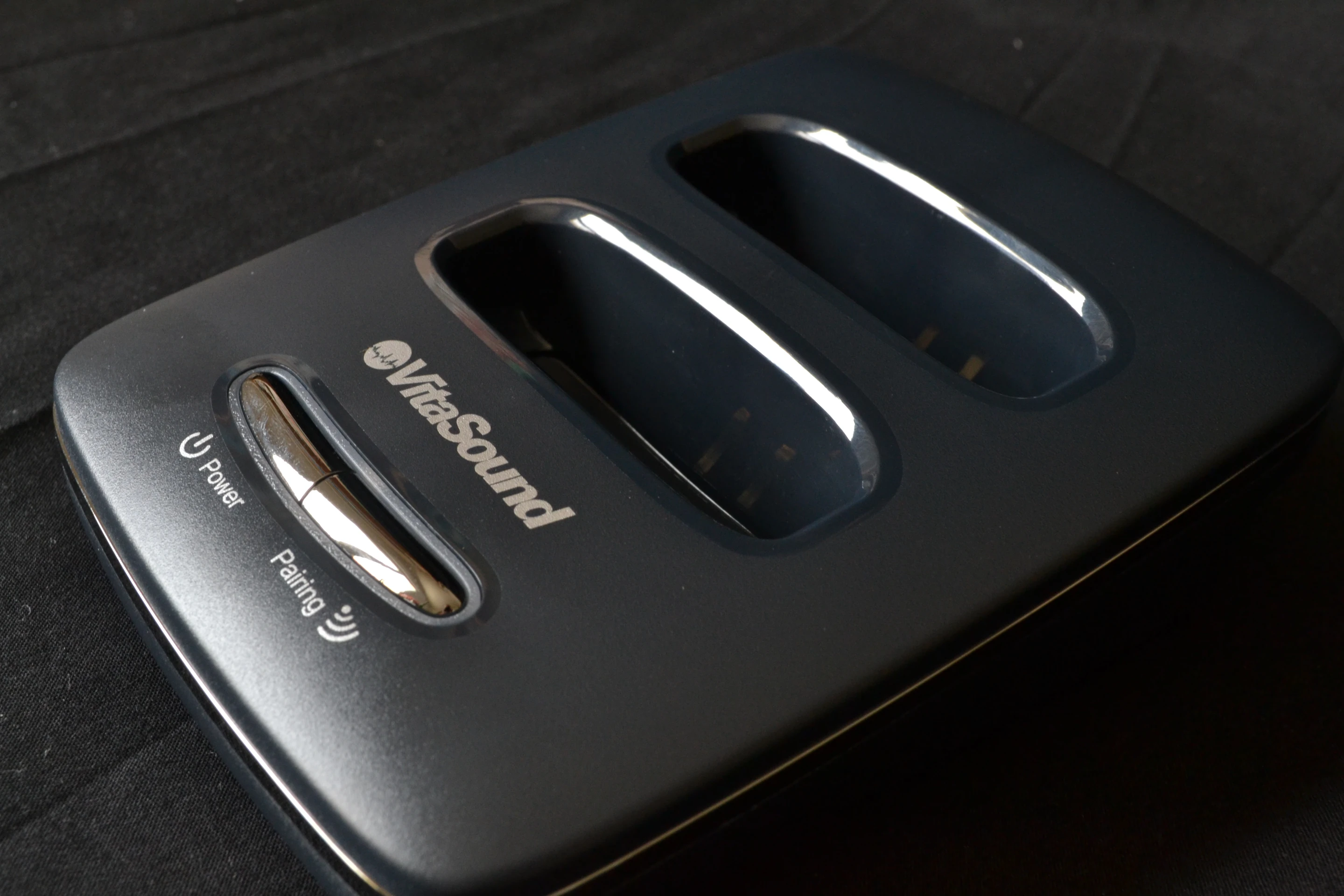 The base station has room for two handsets