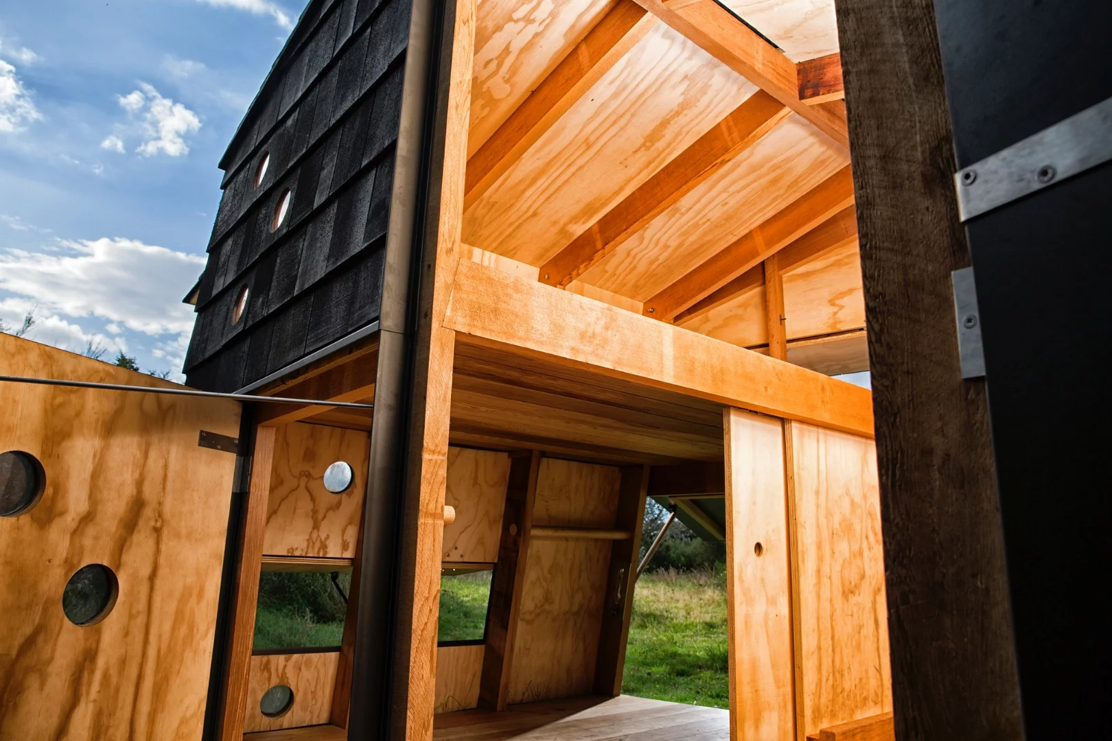 The shelters are located in Denmark’s South Fyn Archipelago