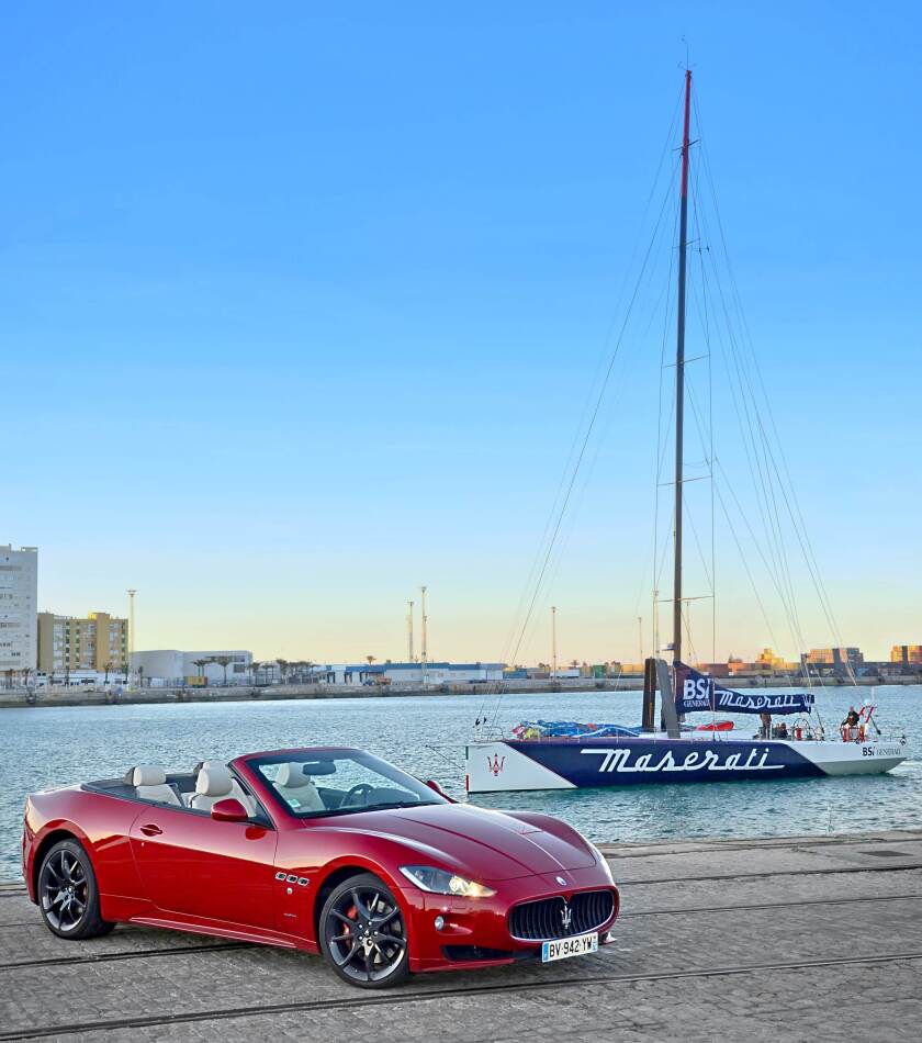 Italian supercar maker Maserati has lent its name and support to a yacht that is attempting to set a new trans-Atlantic record