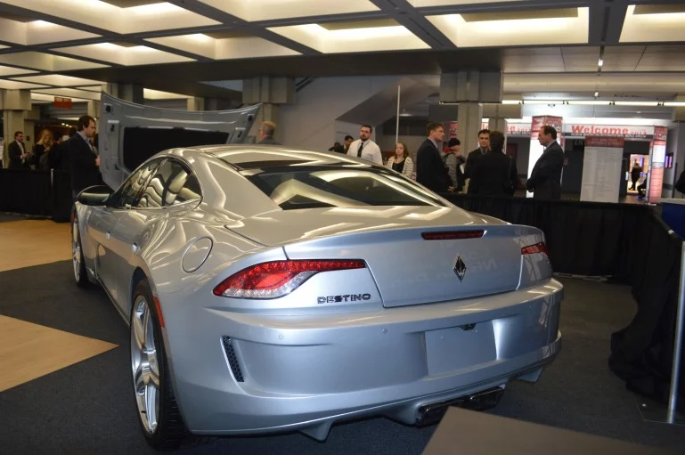 The VL Destino combines the look of a revised Fisker Karma with the power of a Corvette