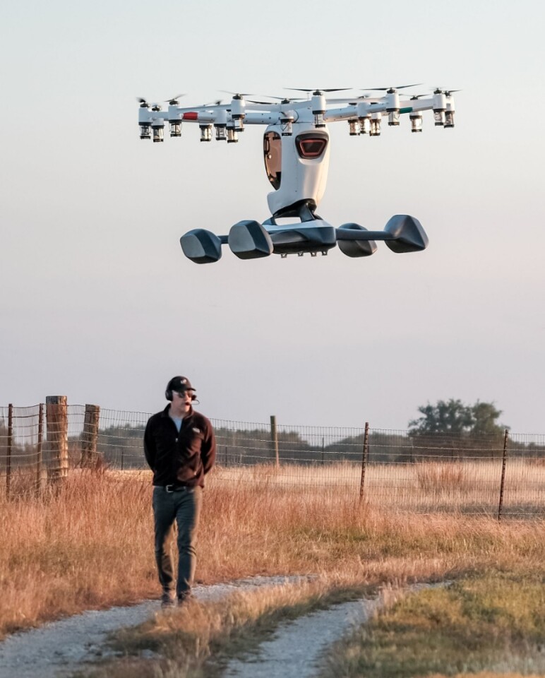 Lift Aircraft CEO Mat Chasen walks away from an unmanned flight test like Tom Cruise walking away from an explosion