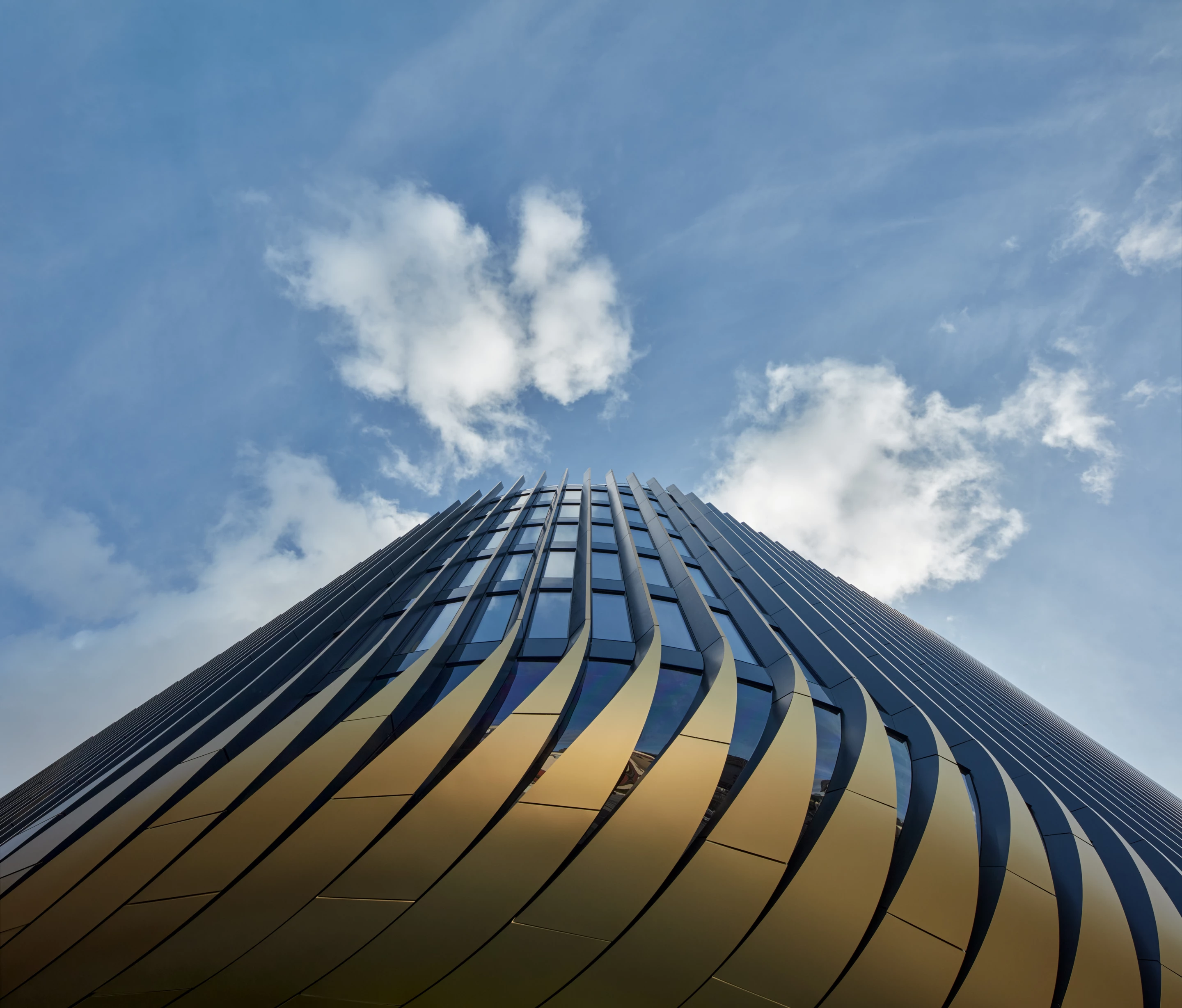 Masaryčka's is defined by its eye-catching facade, which is made up of shading fins