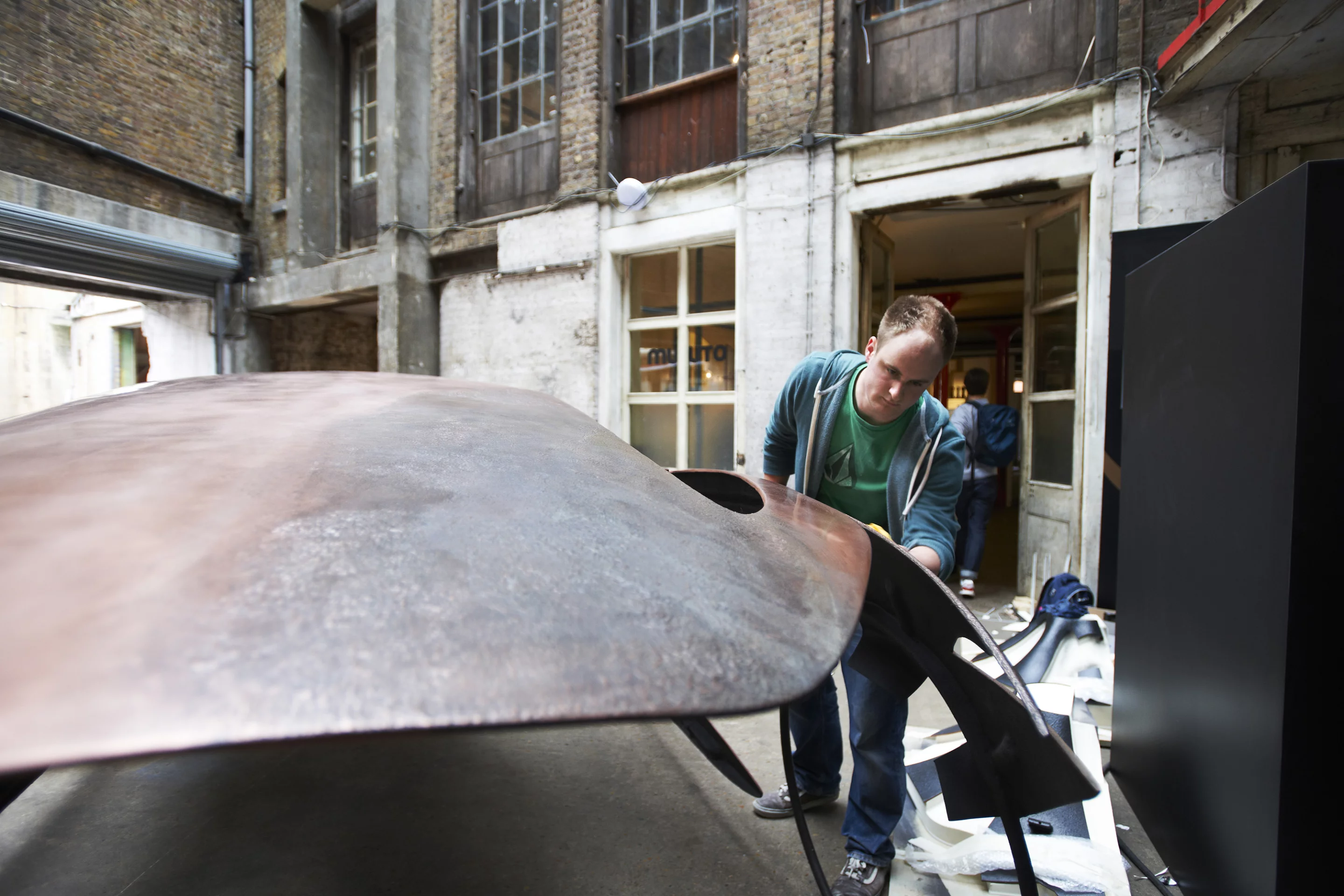 Installation being polished