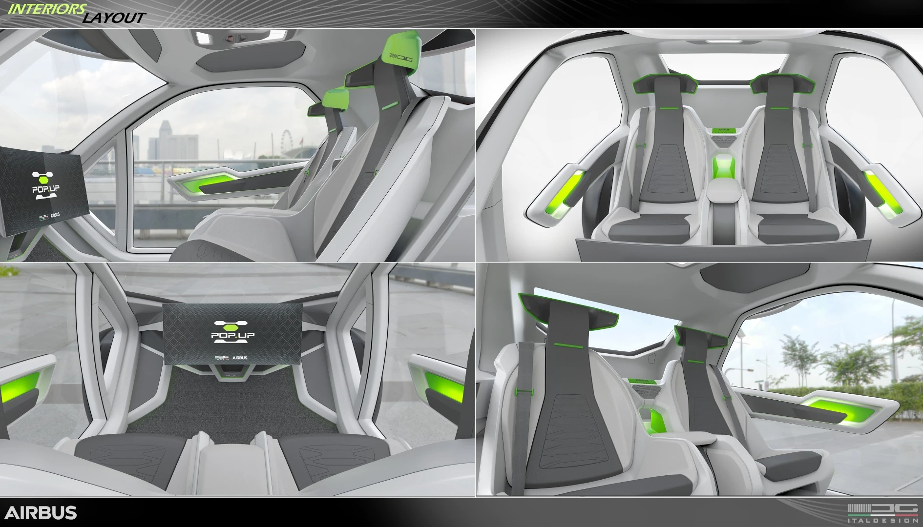 A look inside the Pop.Up Next concept by Airbus and Audi