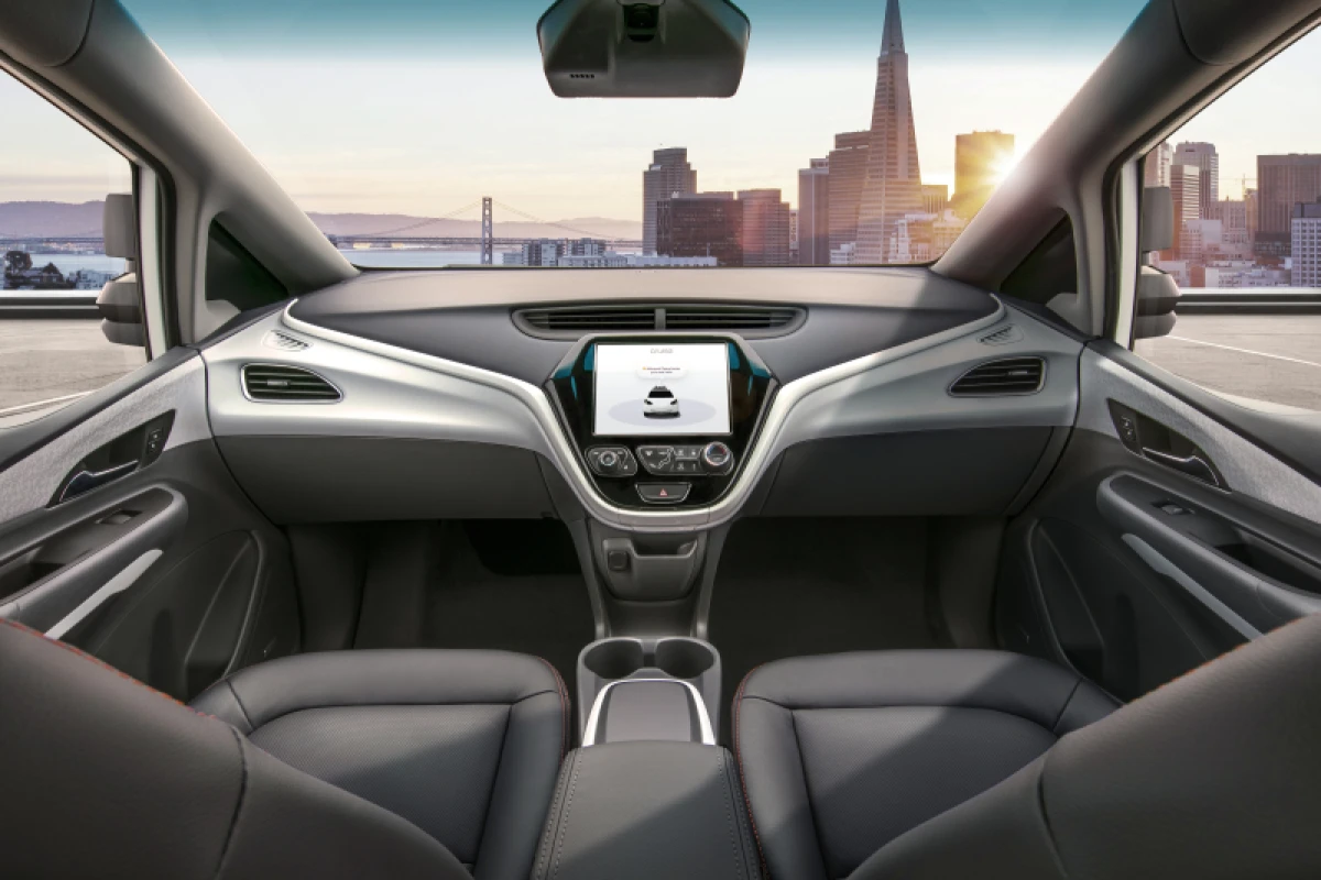 The Cruise AV has no manual driver controls, and relies entirely on cameras and sensors to drive itself without human input