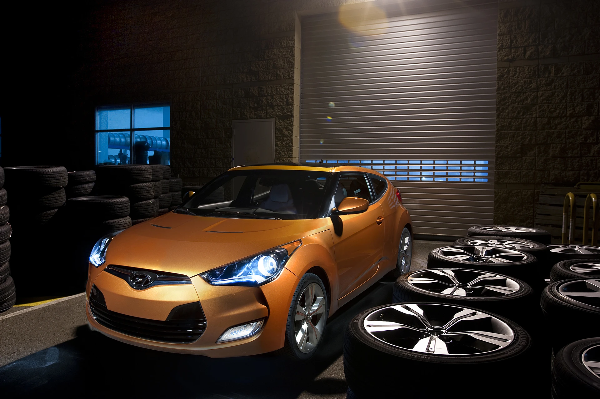 The Hyundai Veloster 3-door coupe