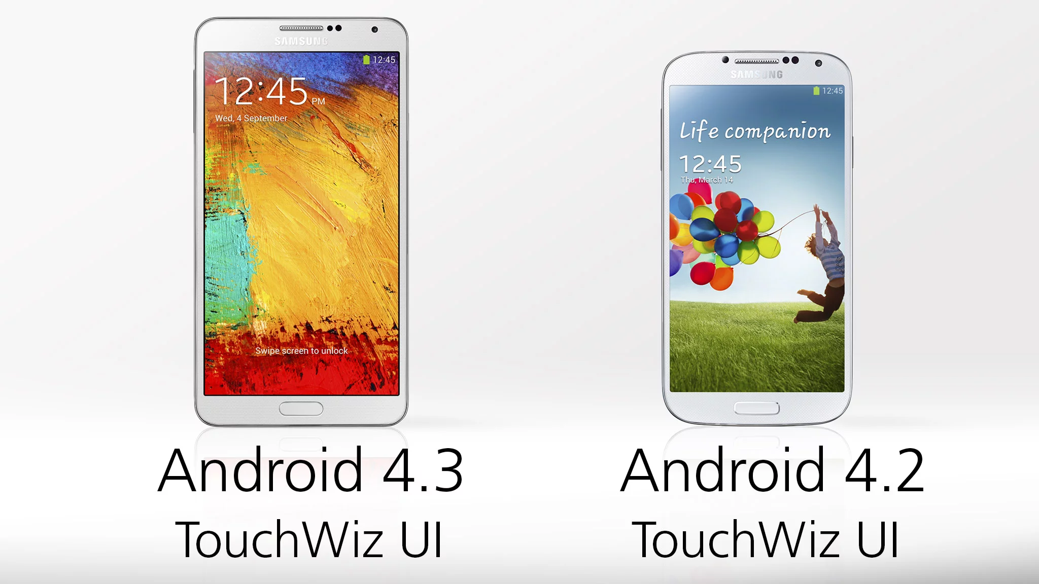 The Note 3 runs the newer version of Android ... for now