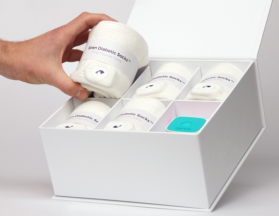 Siren is selling its socks via a subscription service in which five new pairs are sent to each customer every six months