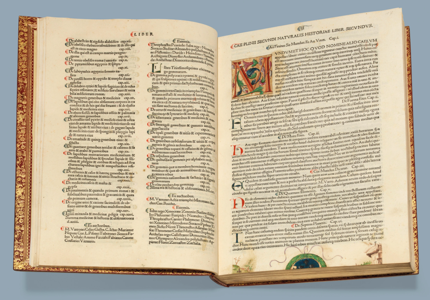 Historia naturalis by Gaius Plinius Secundus (written c.75, published 1497) | Auction Description | Estimate: $10,128 to $15,192 | Auction Date: July 9, 2019