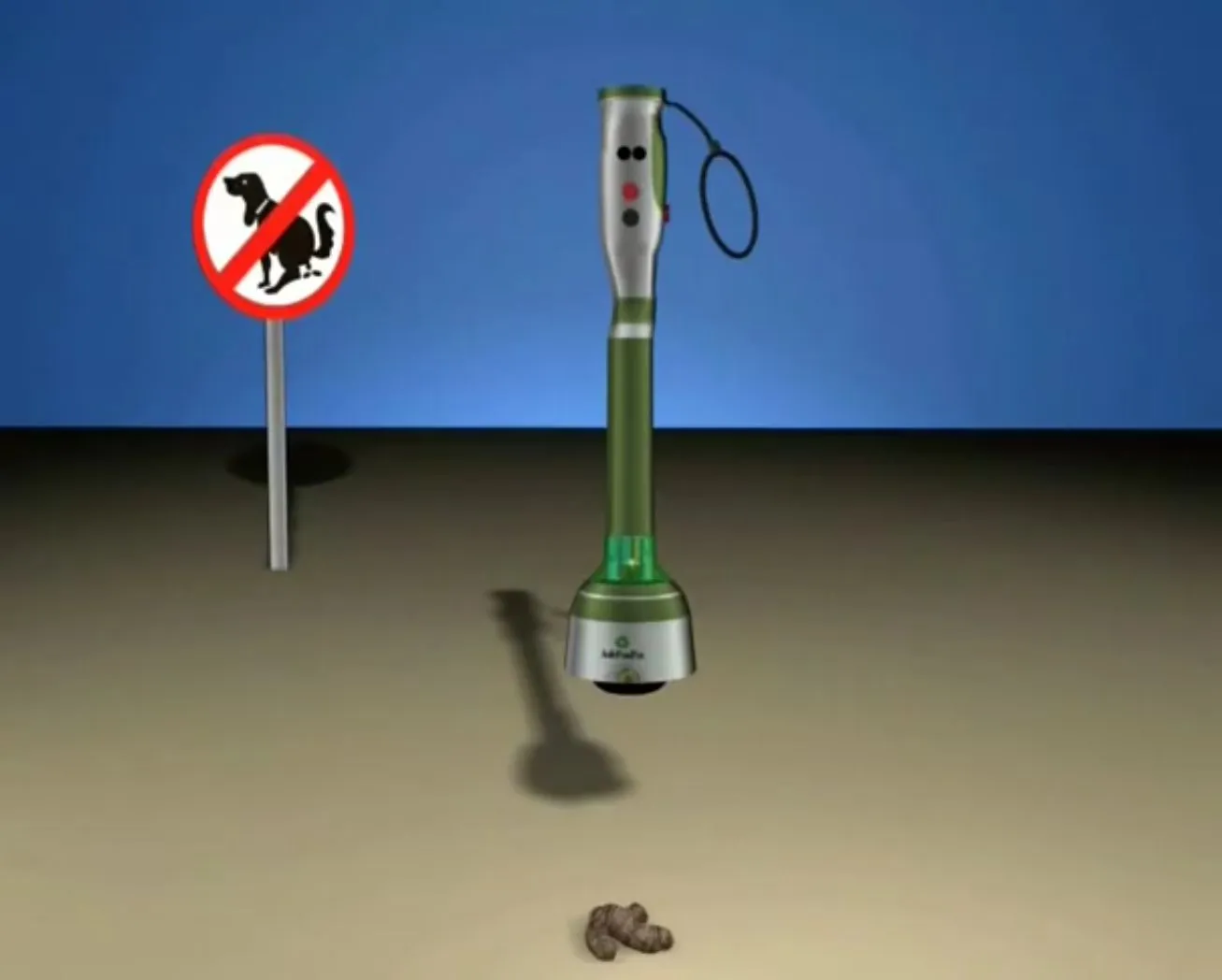 AshPoopie is a kind of portable refuse incinerator crossed with ordinary one-handed pet waste scoop