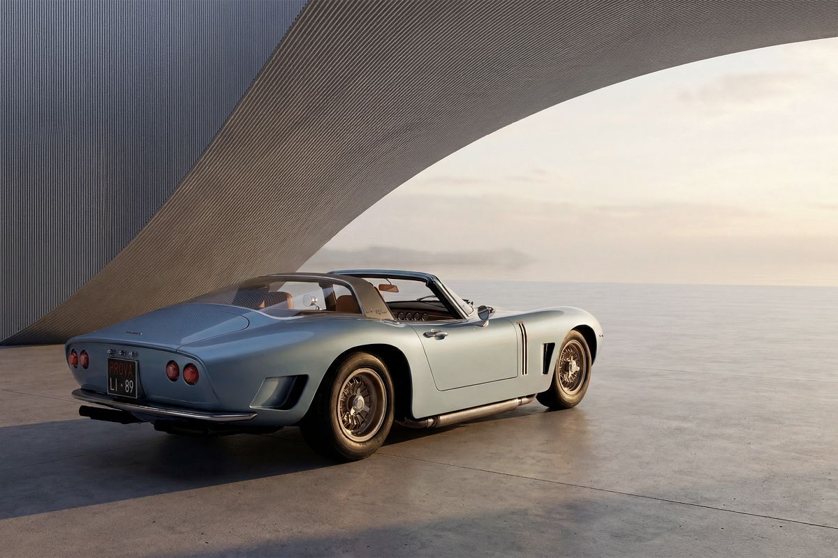 A shelved '60s sketch just became a 400-hp carbon-fiber roadster