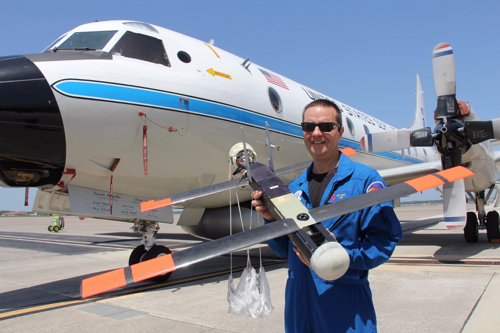 Developed by defense technology company Raytheon, the Coyote is a small unmanned aircraft launched from the belly of a Lockheed WP-3D Orion (P-3)