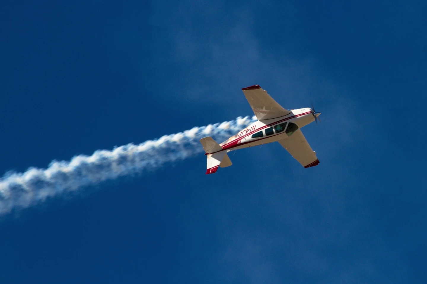 Stunt plane: inverted