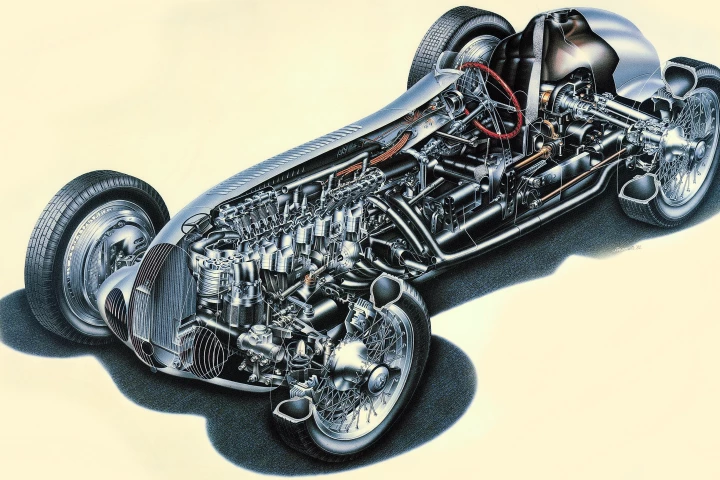 The first outing of Mercedes Benz new 1937 Grand Prix car was not in Europe, but in the politically important Gran Premio di Tripoli one of the legendary Grand Prix venues and the only major motor race ever to have been "fixed"