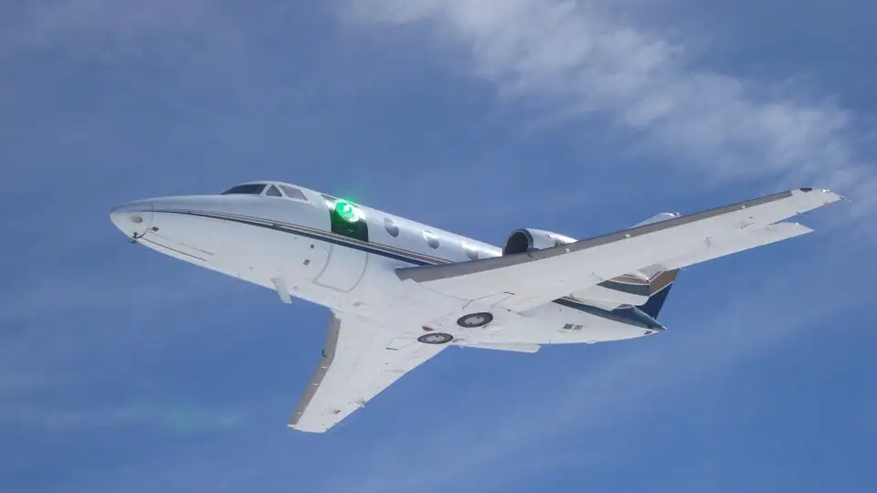The Lockheed Martin laser turret during tests