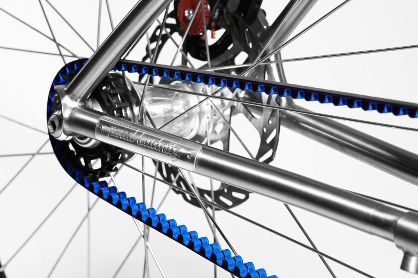 Both Budnitz bikes feature a Gates carbon belt-driven single speed drive, or a belt-driven Shimano Alfine 11-speed internal hub