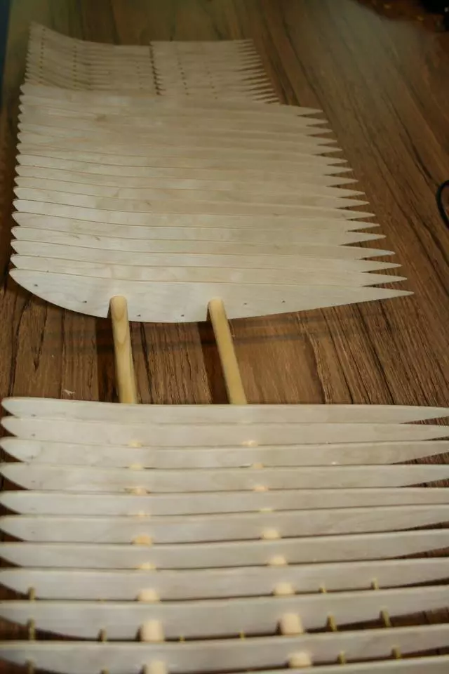 Beginning of wing assembly