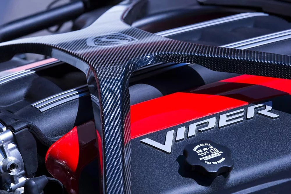 The Viper ACR's V10 engine