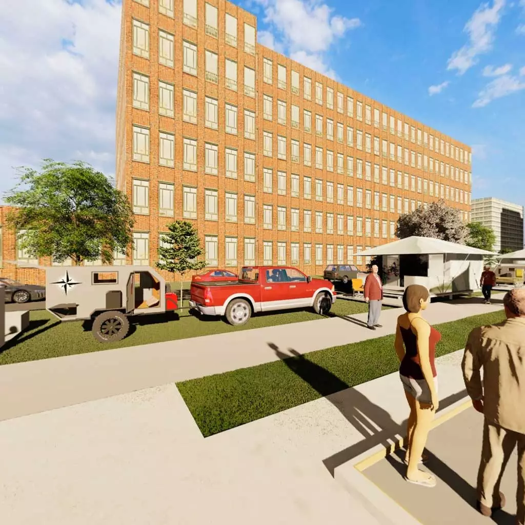 Perhaps even trailer or motorhome camping in the city ...