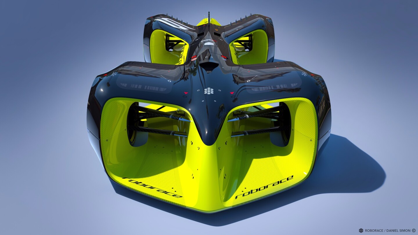 The Robocar was built with a focus on aerodynamics and aesthetics