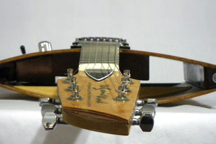 Instrument designer and builder Hector Trevino has created a radical open chamber guitar that he claims offers more resonance and natural sustain than traditional solid-body electric guitar designs