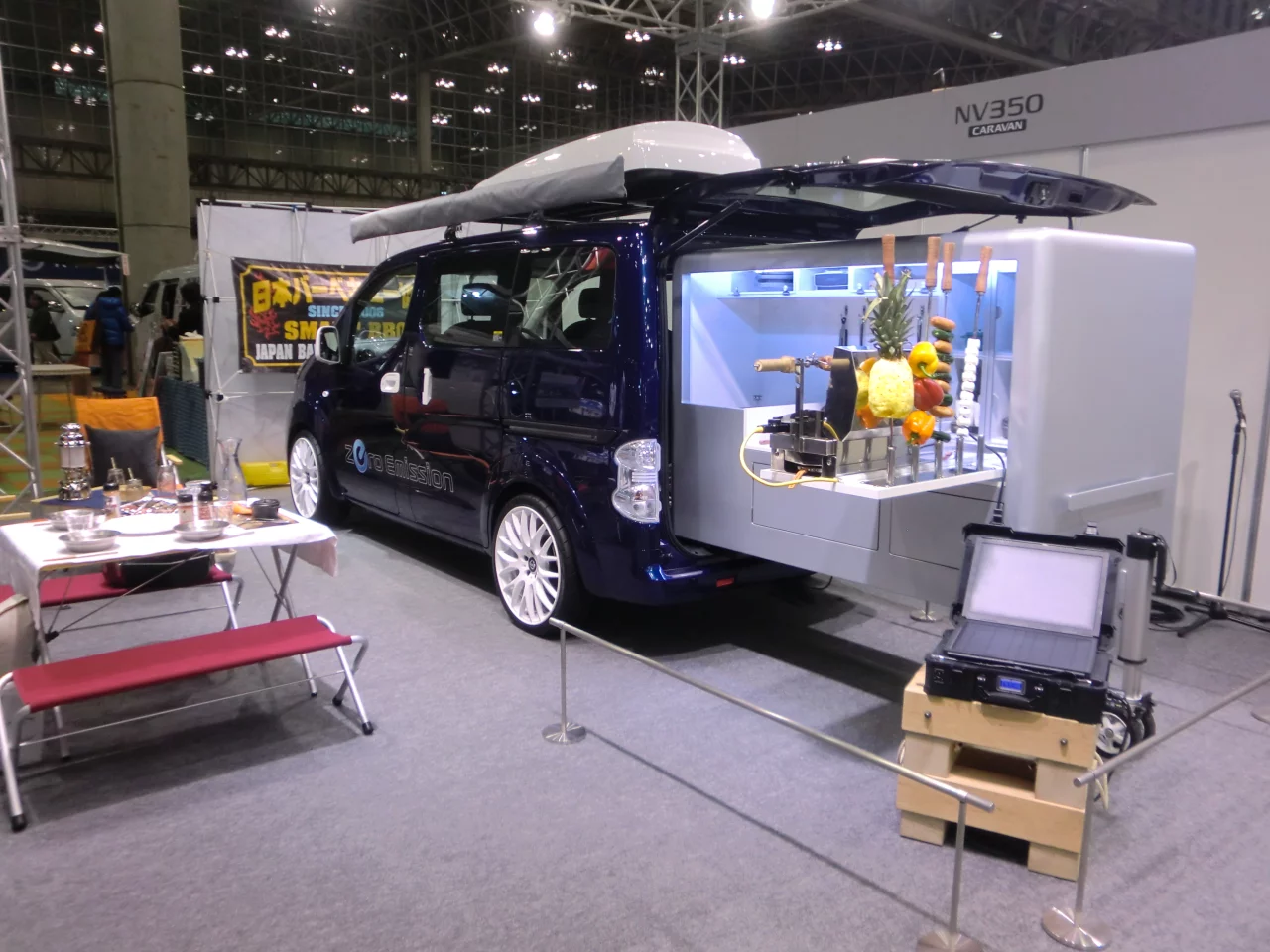 The Nissan e-NV200 BBQ - "the biggest and most powerful electric BBQ in the world" (Photo: Stephen Clemenger/Gizmag.com)