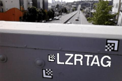 LZRTAG's logo flashes when you view this tag (Photo: LZRTAG)