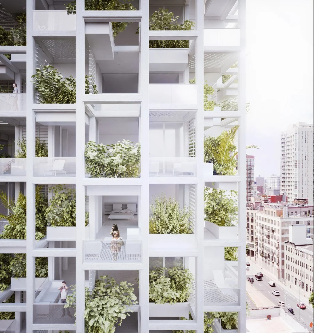 The Vijayawada Garden Estate takes the form of a structural grid