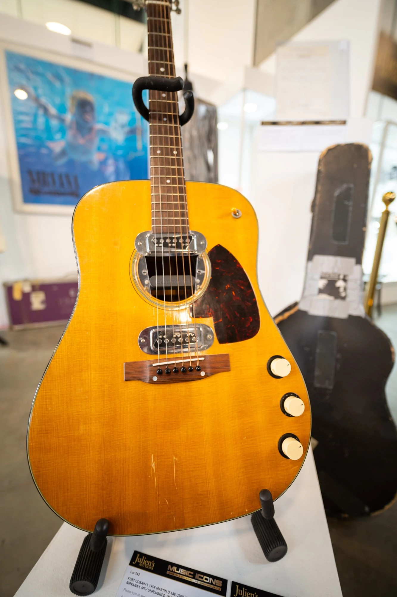 Kurt Cobain’s “MTV Unplugged" Martin guitar sells for $6 million