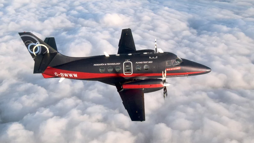 The modified Jetstream that flew 500 miles (800 km) under ground supervision (Photo: BAE Systems)