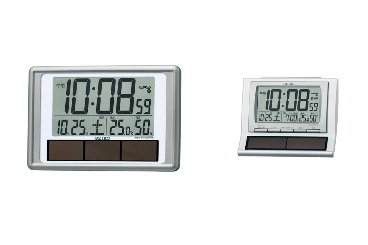 Seiko's hybrid clocks that run on battery and solar power