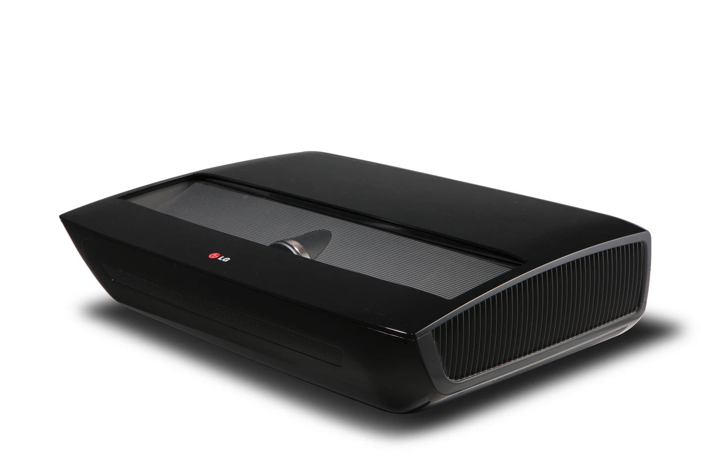 To cast an image on the screen, the projector sits a mere 22 inches (approximately 56 centimeters) in front of it and shines the image upwards