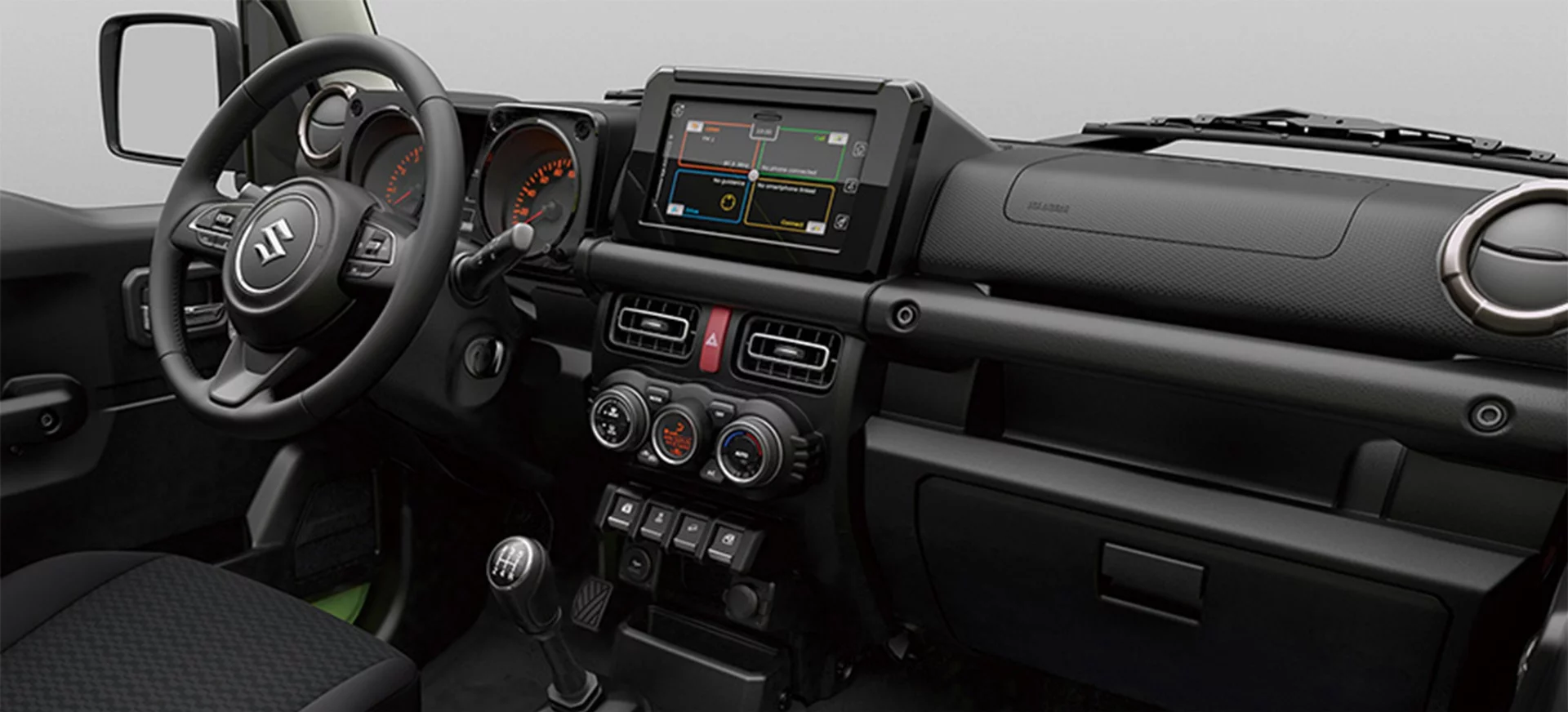 The new Suzuki Jimny: basic and tidy interior