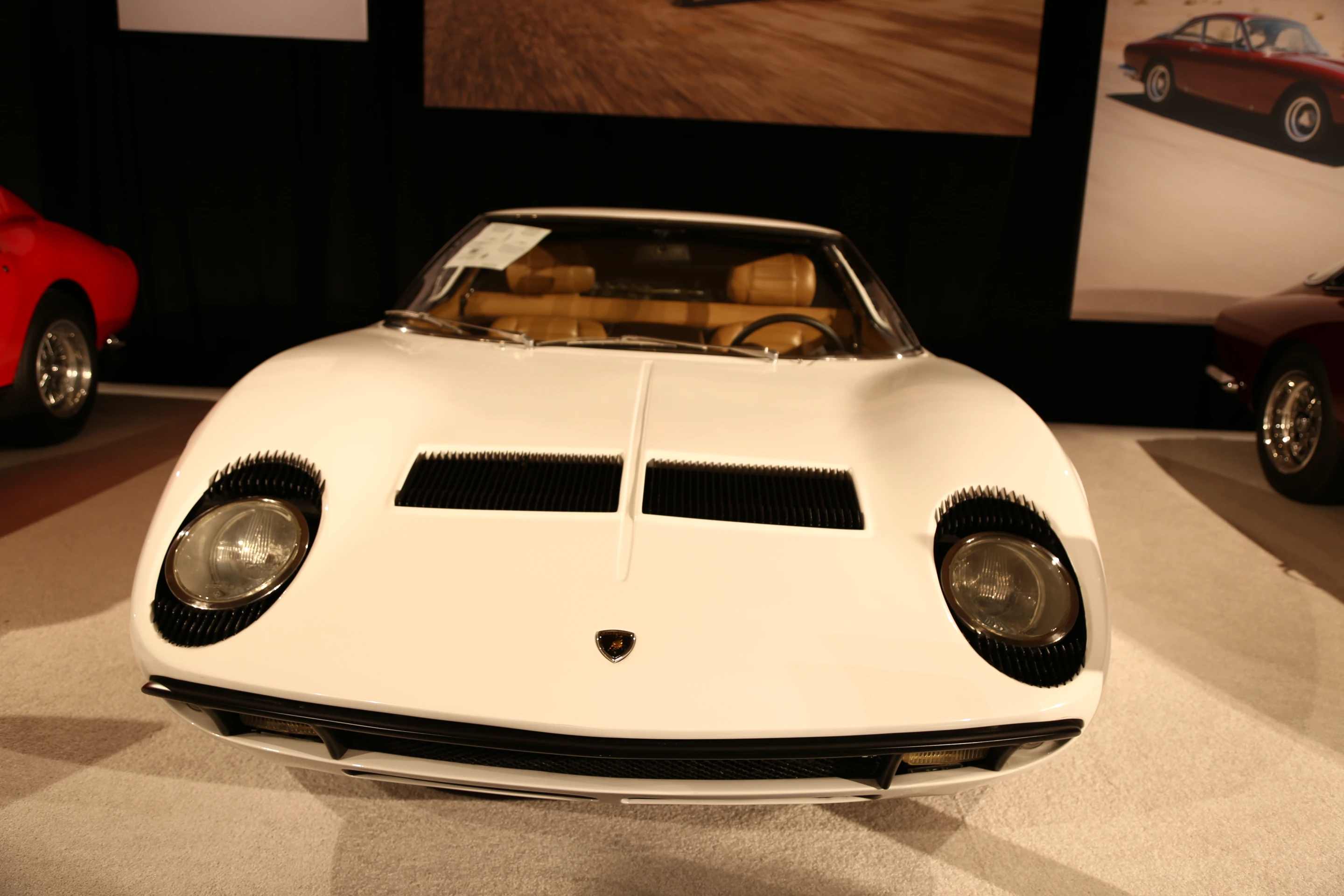 A brilliant white 1969 Lamborghini Miura P400 S by Bertone went for $1.265 million at auction (Photo: Angus MacKenzie/Gizmag.com)