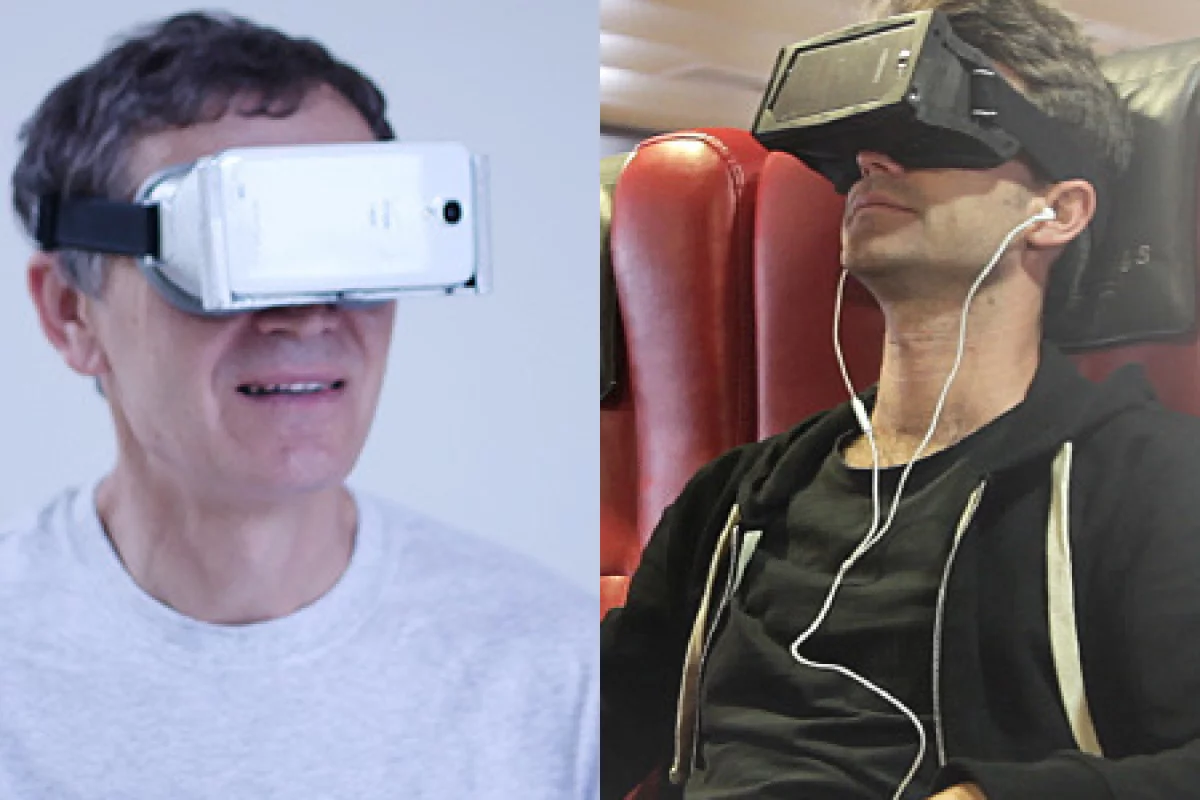 Both the vrAse and the 360specs can be fitted with a smartphone or tablet to view 3D movies and games with no additional hardware required