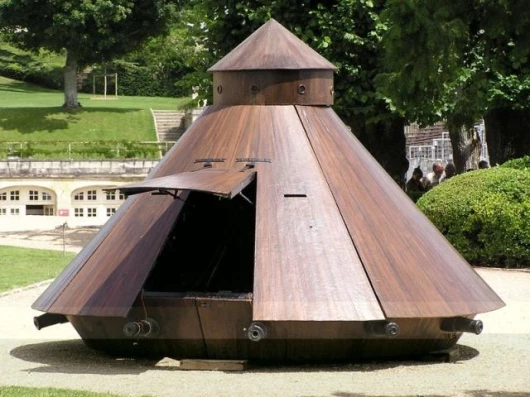 Leonardo's design has since been built