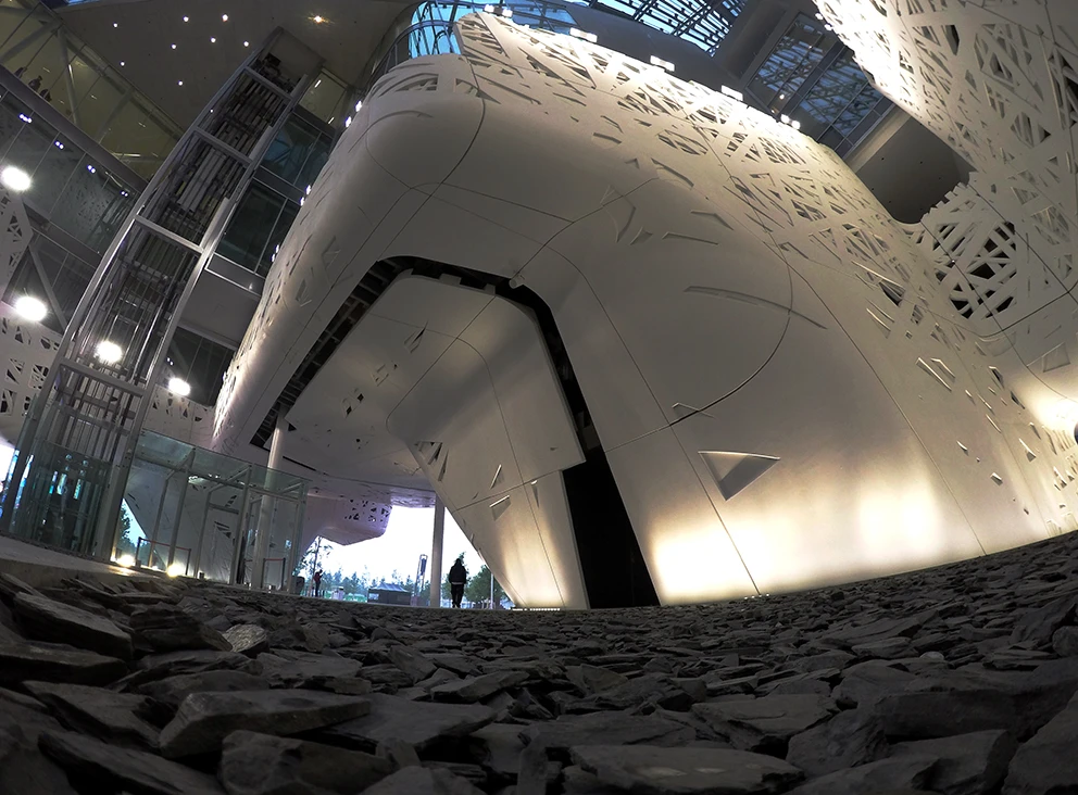 It took an estimated 2,000 tonnes (2,204 tons) of cement to accomplish the feat