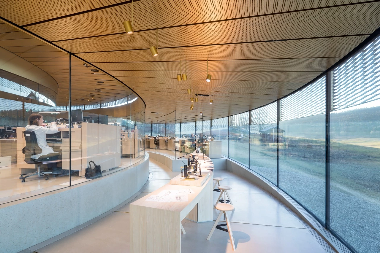 Musée Atelier Audemars Piguet's interior measures 2,373 sq m (roughly 25,500 sq ft)