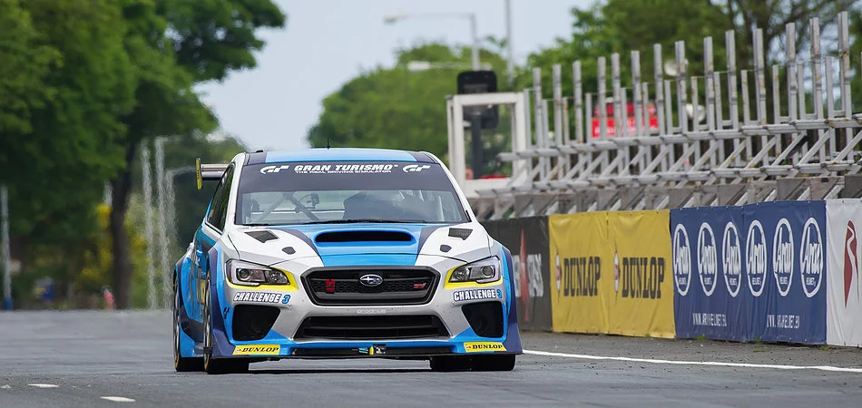 Higgins set the record in a specially tuned WRX STI