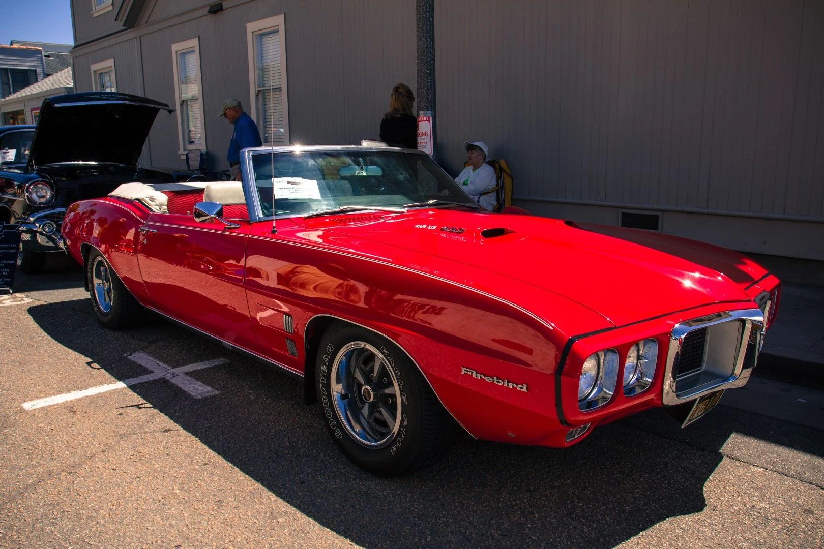 This is a first-generation 1969 Pontiac Firebird Ram Air 400. This model was the cream of the crop boasting 345 hp while the standard trim Firebird was a mere 175 hp