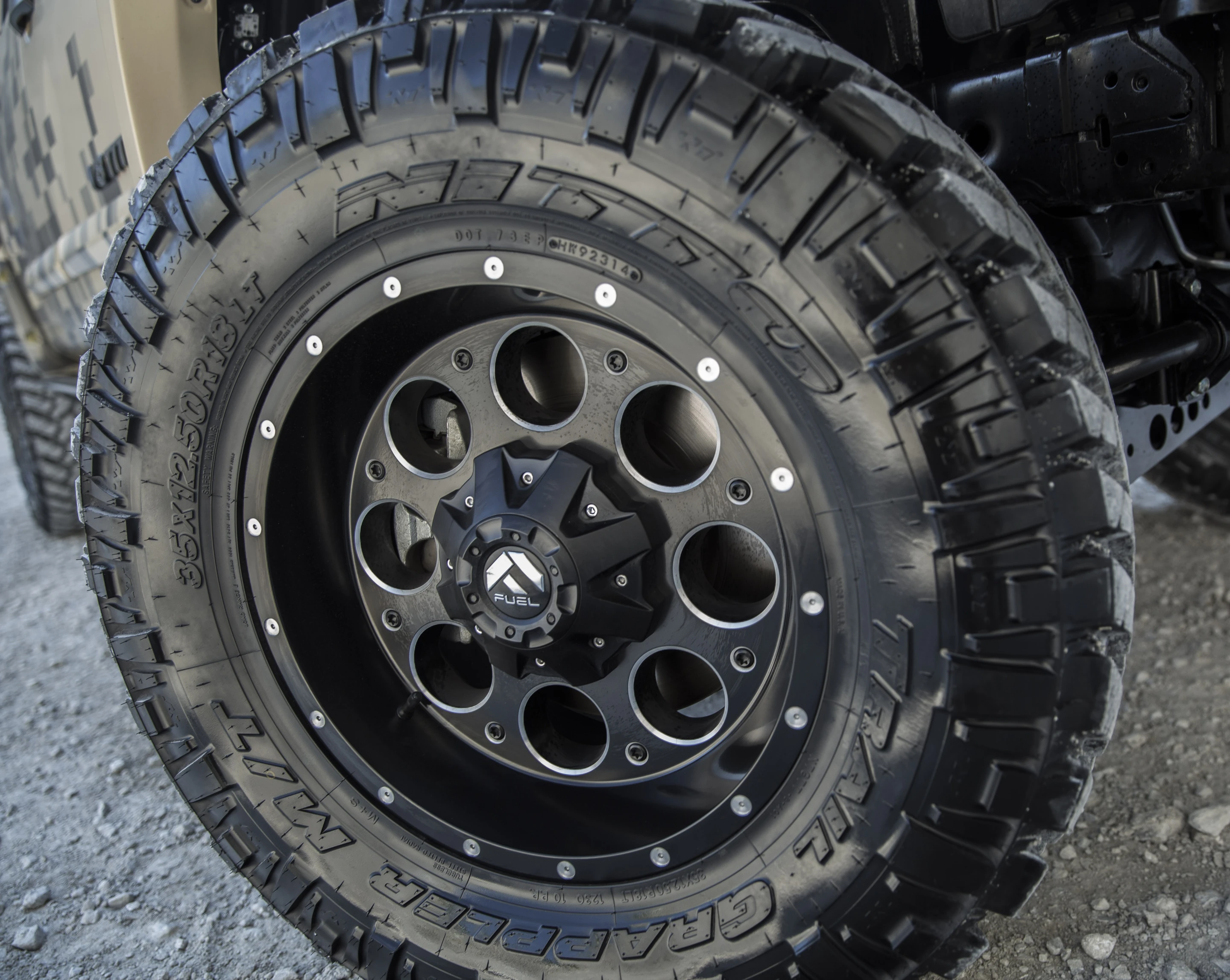 The Project Titan has 18-in wheels and 35-in off-road tires
