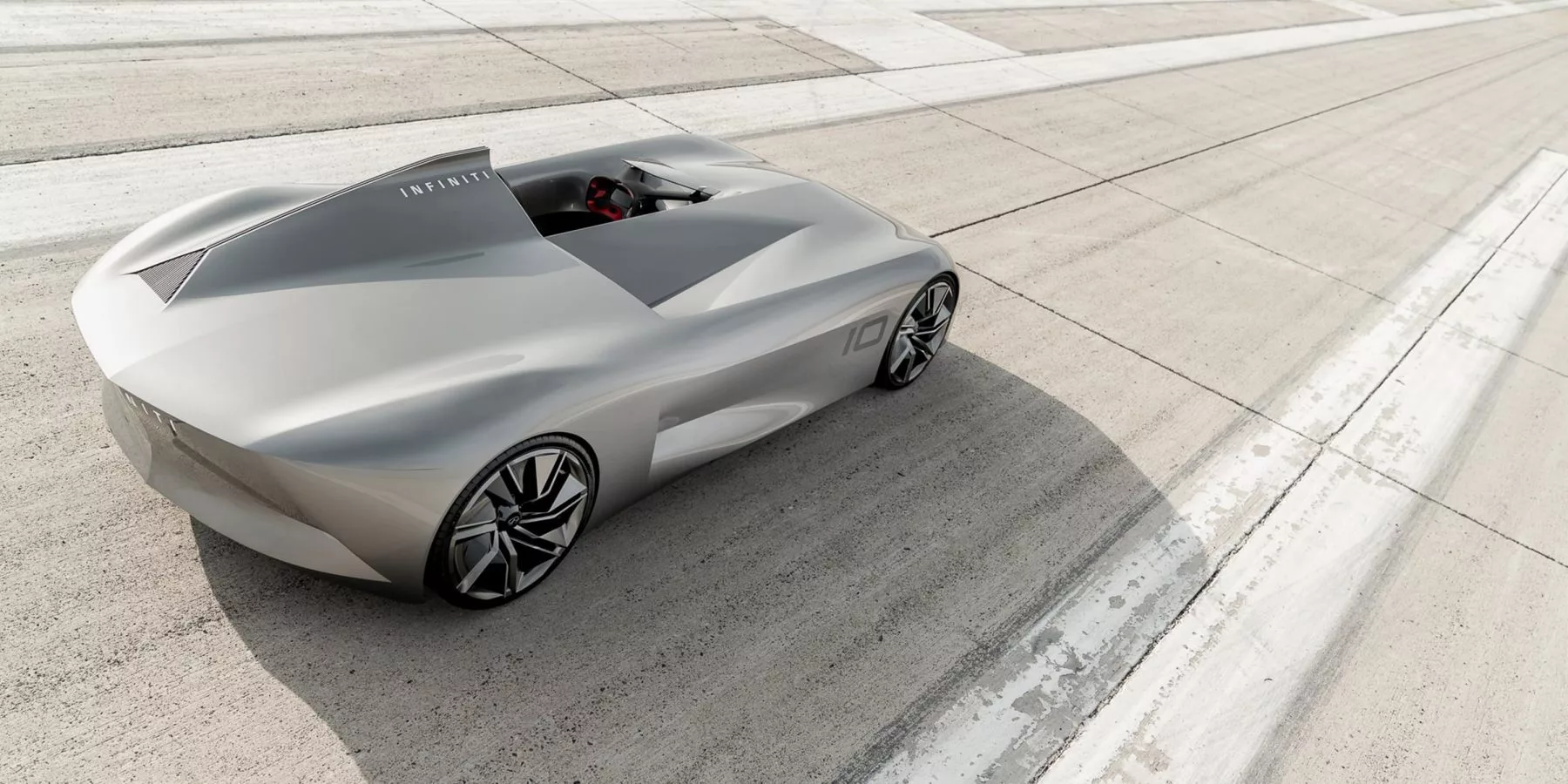 The Infiniti Concept 10 is an open top, single seat electric speedster