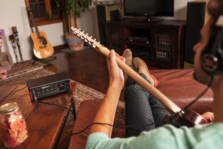 The Line 6 AMPLIFi TT guitar tone processor and Bluetooth audio streamer