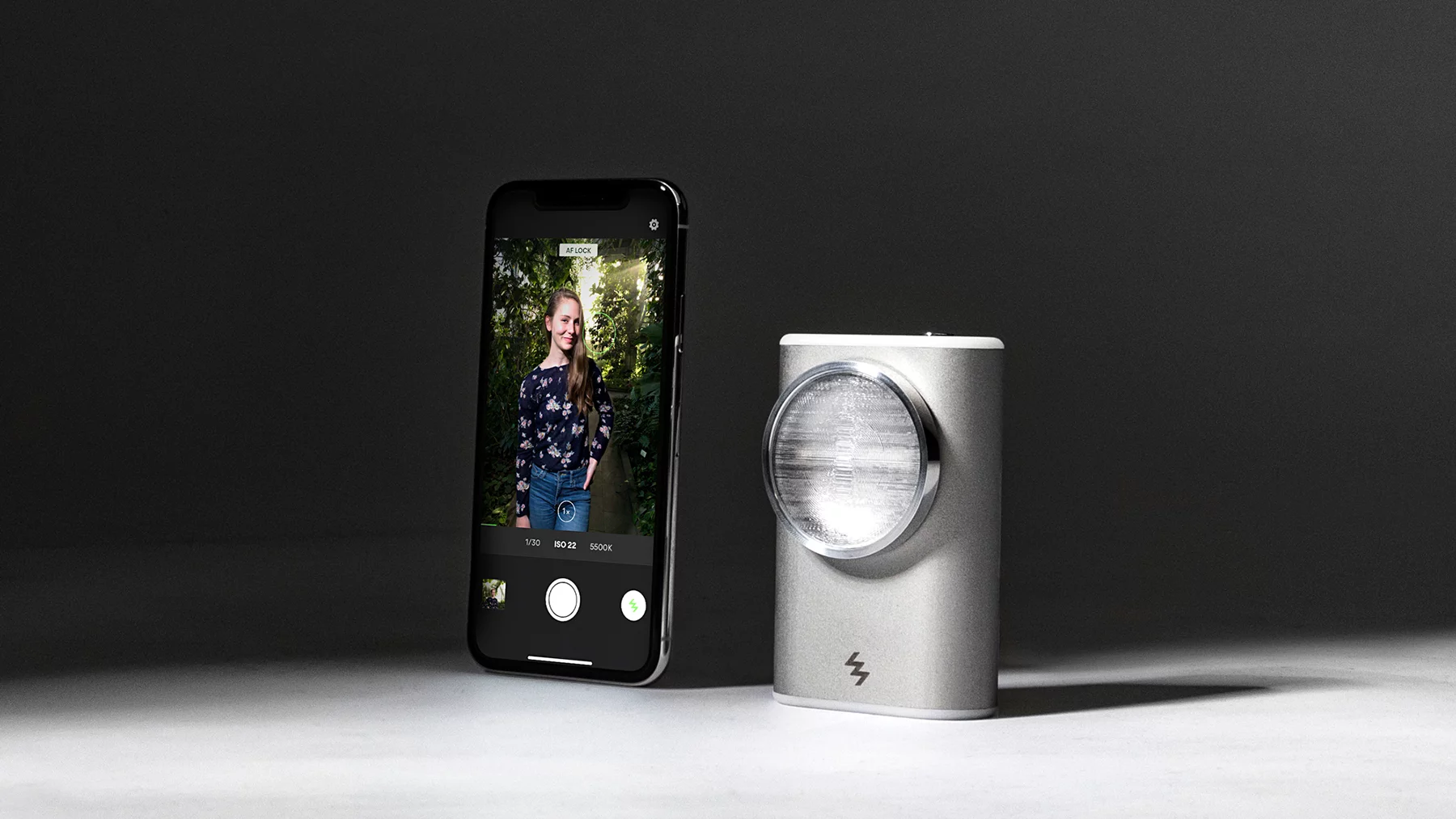 The LIT Flash works with your smartphone to get better lighting for your shots