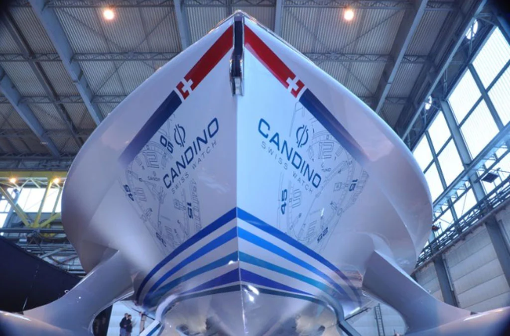 PlanetSolar: The world's largest solar boat at the unveiling on Feb. 25