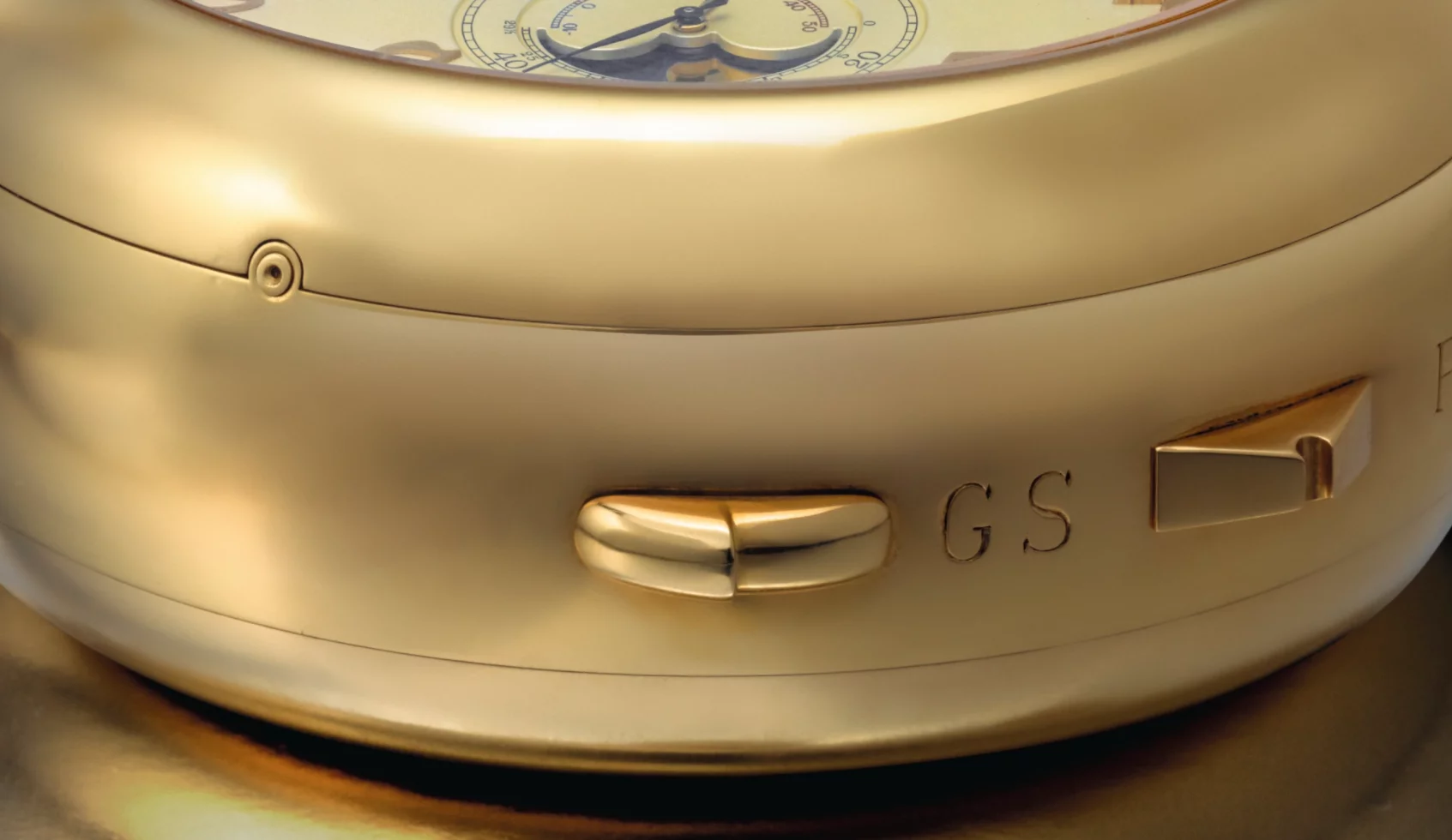 The Patek Philippe Calibre 89's case is made of 18K gold