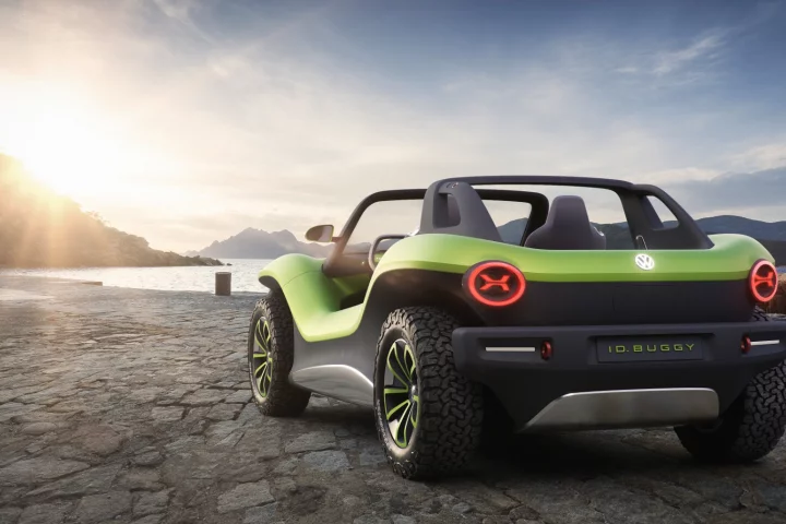 The I.D. Buggy - Volkswagen's take on an electric dune cruiser for the 2020s.