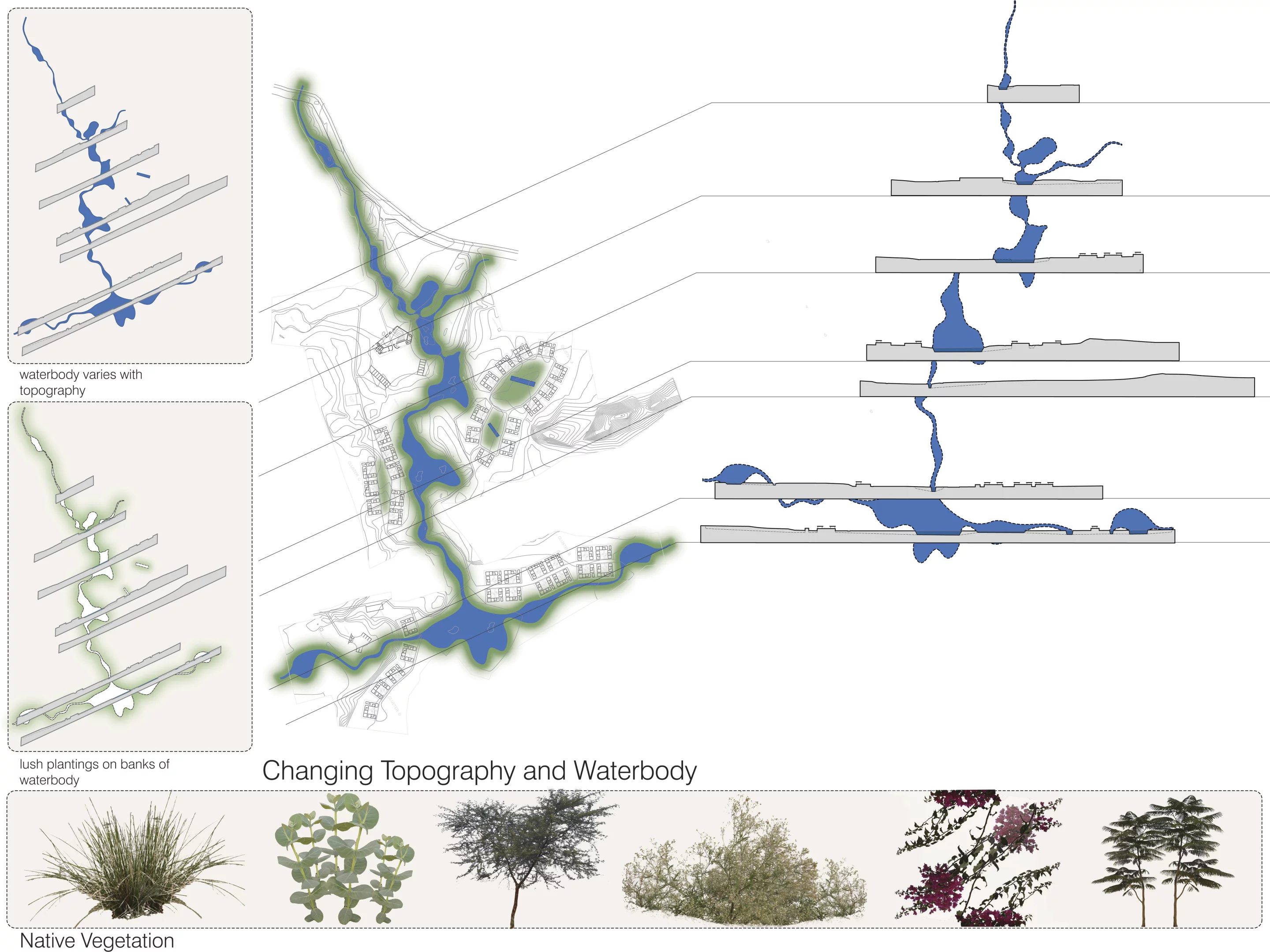Image highlighting local topography (Image: RMA Architects)